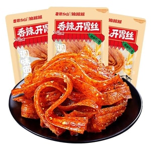 【中國直郵】 思鄉山 開胃絲辣條童年辣片懷舊甜辣零食20克*5袋