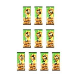 台湾旺旺 田园稻香自然主张 小小酥 葱香鸡肉味 60g*10包【超值装】 包装随机发