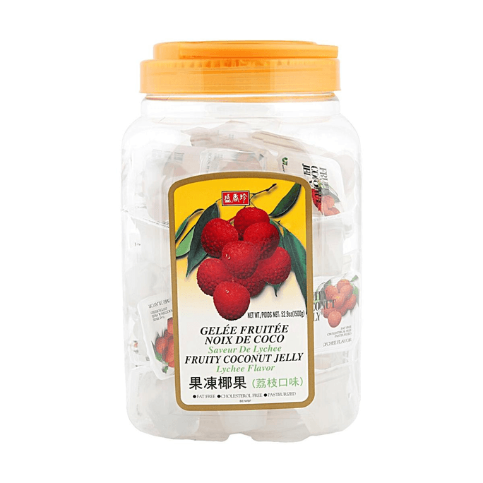 Fruity Coconut Jelly Lychee Flavor 52.9oz Fat Free Cholesterol Free