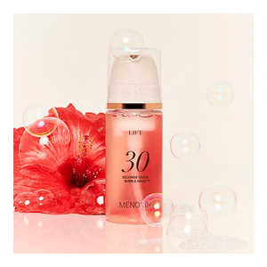 【韓国直送】メノキン 30秒フォームマスク（韓国製） - 肌を明るく、リフトアップ、鎮静、修復、保湿し、明るくします。95ml #レッド。コラーゲンが肌に栄養を与え、ハリを与えます。