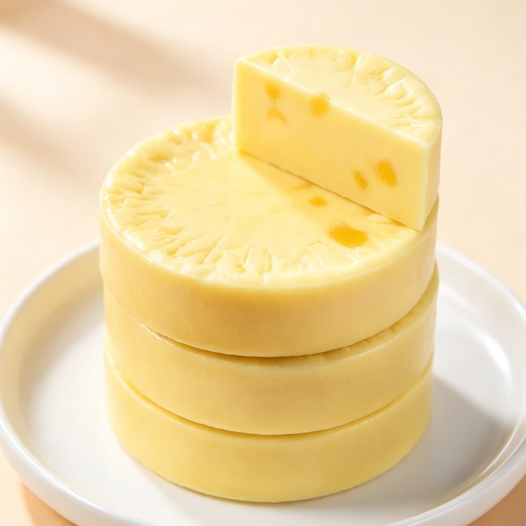 Yellow Peach Yogurt Cake 200g Handmade Northeast Dairy Snack 【Fermented With Fresh Milk】【Real Diced Yellow Peach Inside】【No Artificial Preservatives】 3