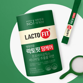 韩国LACTO-FIT 小韩国民益生菌 活菌 肠道健康 减糖版 60条入 120g 抑制餐后升糖【控糖菌】
