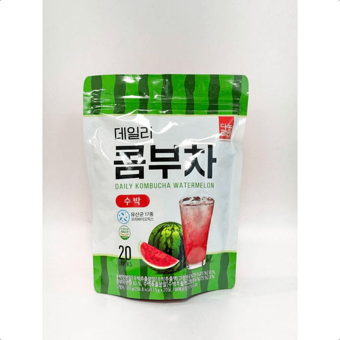 【Expédition directe de Corée】 Thé kombucha au citron Danongwon 1 sachet 20 sachets Jus de pastèque probiotiques thé fruité pour la santé