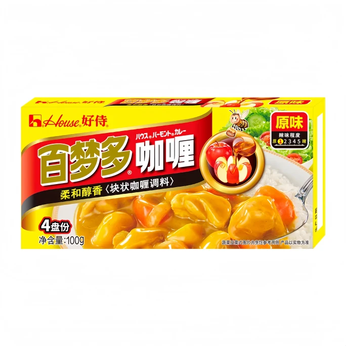하우스푸드 일본식 옐로우 카레 큐브 100g*1박스