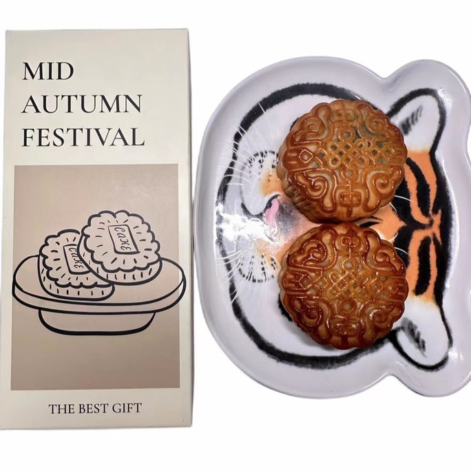 Mid Autumn Day Moon Cake Cantonese Spicy Crayfish and  Lotus with Egg Heart Mooncakes 160g