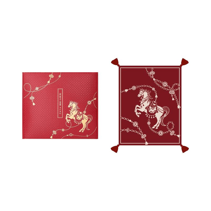 【中國直郵】 故宮淘寶 |千金裘馬年毛毯半邊絨沙發毯子午睡毯 125*158cm