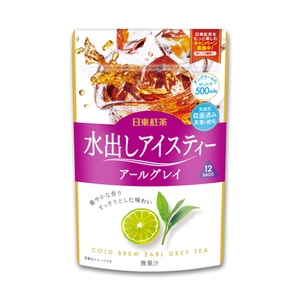 【日本直邮】 日本 日东红茶 冷泡冰茶茶包 伯爵红茶 12包入