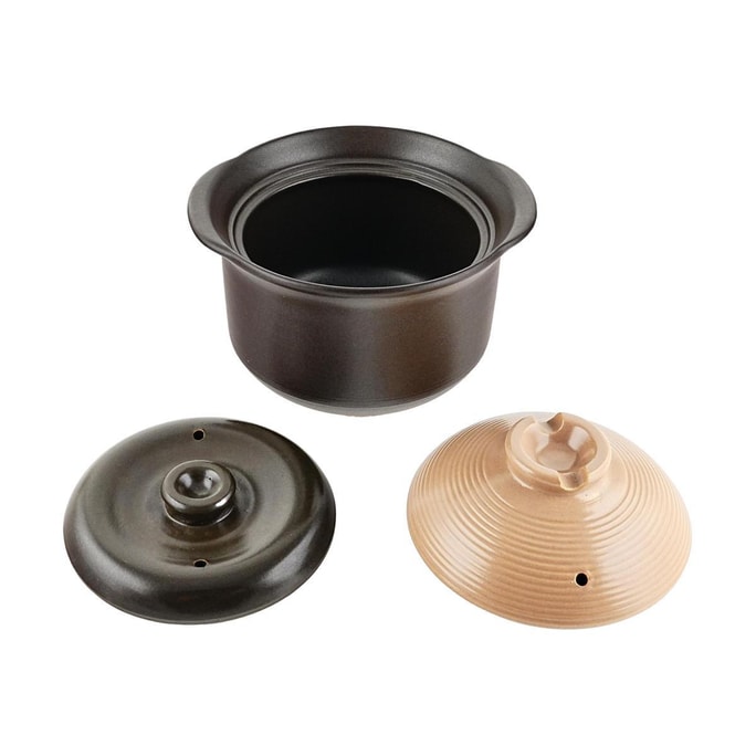 Clay non-electric Rice Cooker, 1800ml, 25cm Diameter, Multi-Functional for Steaming, Braising and Boiling