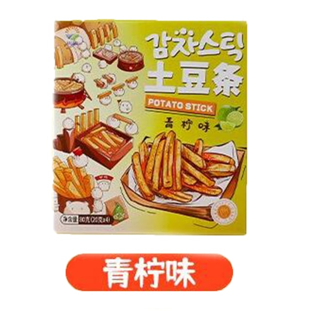 [중국 직배송] 9데이즈 포테이토칩 오리지널 컷 감자튀김 라임맛 80g