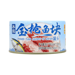 【中国直邮】  皇冠牌 低脂水浸金枪鱼罐头185g低脂健身即食吞拿鱼寿司沙拉专用鱼肉油浸 185g*1盒