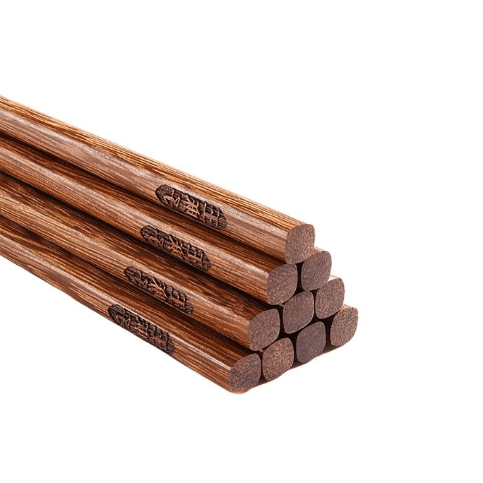 Wang Mako Chicken Wings Wooden Chopsticks Household Antibacterial Solid Wood 10 Pairs