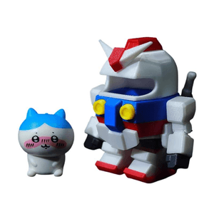 【中国直邮】Playfulism New Usagi Chiikawa Gundam Figure Magnetic Assembly Model Shy 7.1*6.4cm *1pc