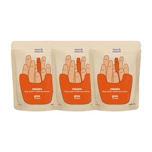 【中国直送】MUSHMUSH キングオイスターマッシュルームクリスピーストリップス、クリスピーマッシュルームスナック、妊婦に最適、オフィス用、ヘルシースナック、トマト風味、3袋*25g