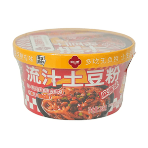 田小花 碗装流汁土豆粉 麻酱味 268g【0脂肪粉饼】【5分钟即食】