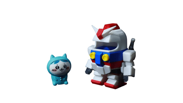 中国直送】遊び心たっぷりのちいかわうさぎガンダムマグネット組み立て