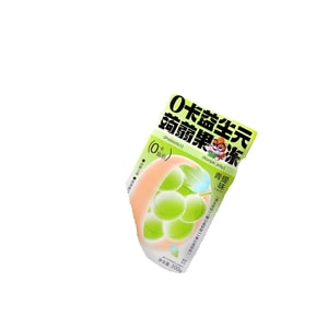 Zero-Calorie Prebiotic Konjac Jelly Green Grape Flavor, Satisfying Snack, Children's 0 Sugar 0 Fat [0-Calorie] Prebiotic Konjac Jelly Green Grape Flavor 300g (about 16 small packs)
