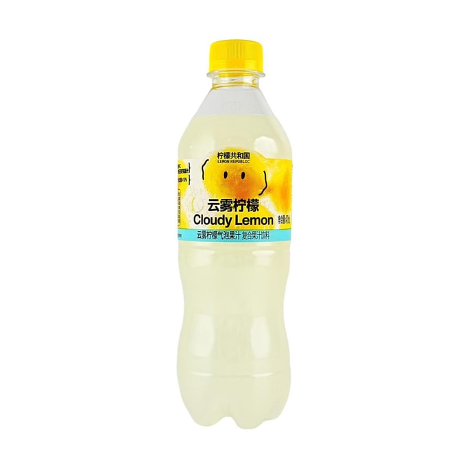 Cloudy Lemon Juice Sparkling Water, 15.9 fl oz【 Low Calories】