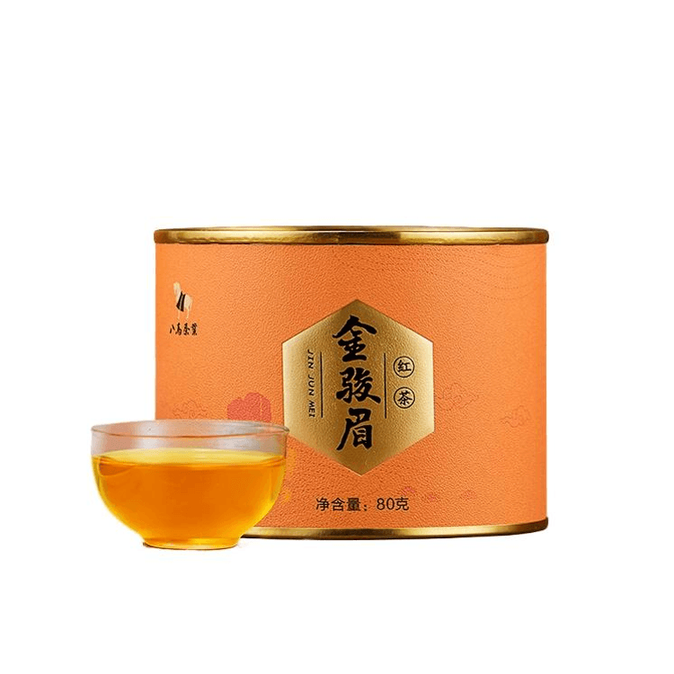 中國直郵】八馬茶業武夷山金駿眉紅茶特級紅茶80g*1罐- Yami