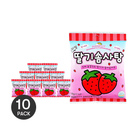 슈가롤리 딸기 솜사탕 0.35온스 *10개입【10개입】