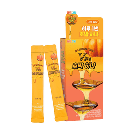 韩国DEEPTE 3DAYS 3日V脸南瓜饮 100%南瓜汁&乳酸菌&低分子胶原蛋白 10条入