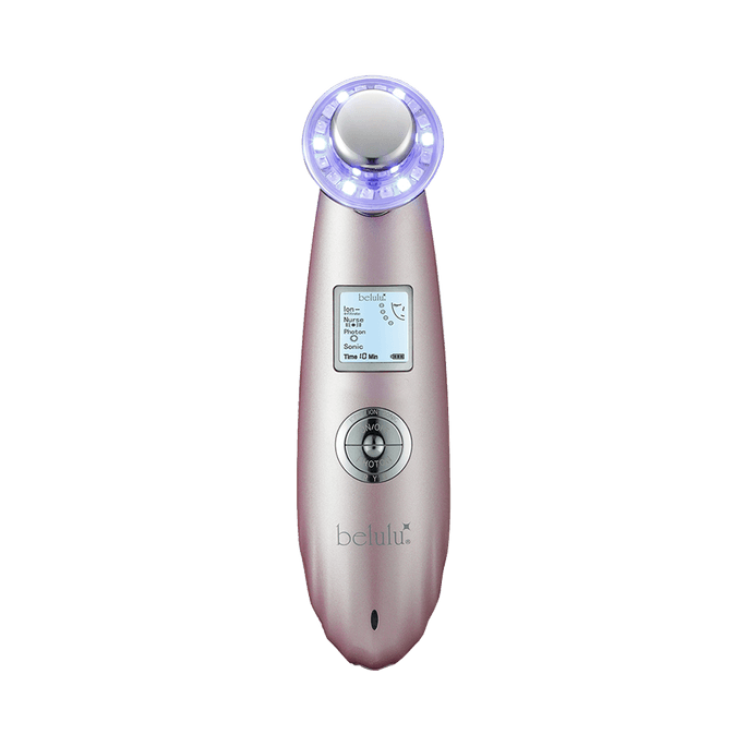 belulu Classy 2019 New Pore Cleansing and Rejuvenating Facial Cleansing Beauty Instrument Pink AC100V~240V 1pc