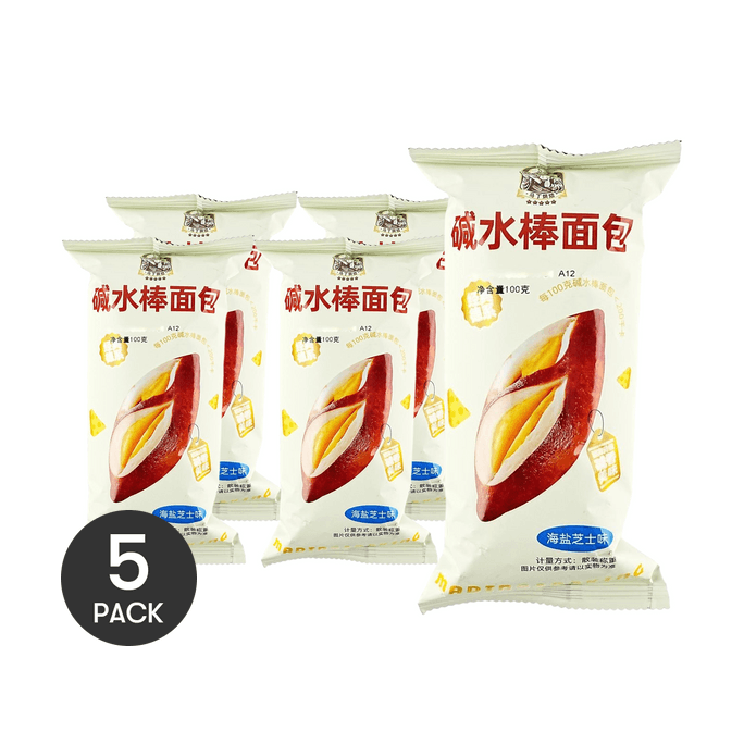 바다 소금 치즈맛 프레첼빵, 3.5온스 *5개입