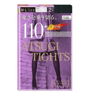 Heat Warm Tights 110 Denier Black  #M-L Size 2pairs
