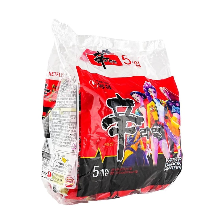 Kpop Demon Hunters Premium Shin Original Ramyun-Korean Version & US Version , 9 Bags, 38oz【Package varies】 17