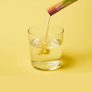 Reset Kombucha, Vegan Probiotics Sticks, Pineapple & Passionfruit Flavor, 10pcs