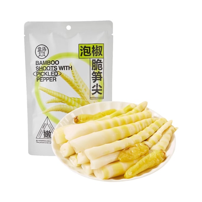【中國直郵】 盒馬 泡椒脆筍尖 筍條竹筍山椒辦公室零食解饞開袋即食小包裝230g/袋