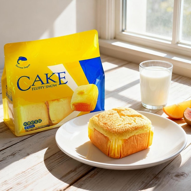 兴胜 布雪软蛋糕 6枚入 390g【早餐下午茶点心】