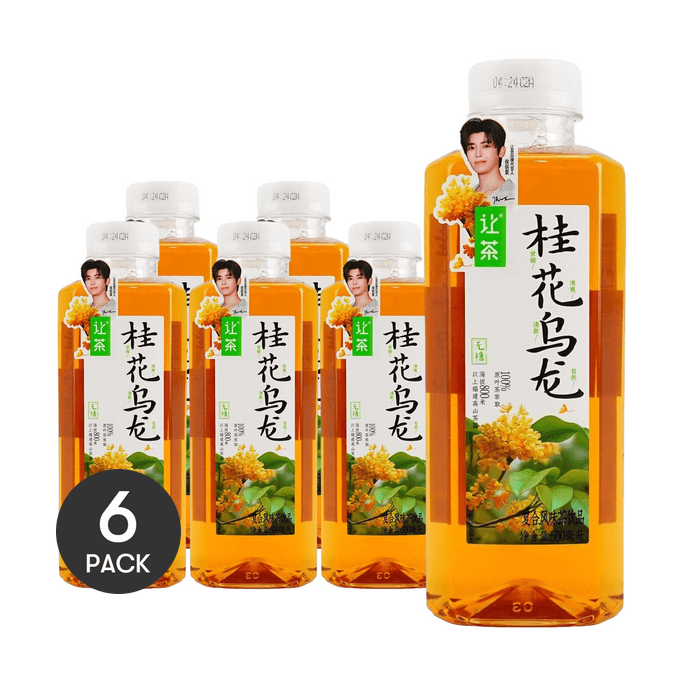讓茶 桂花烏龍茶 無糖 500ml *6【6份超值裝】【侯明昊同款】【清新甘甜】【冰飲更佳】【零糖零卡】