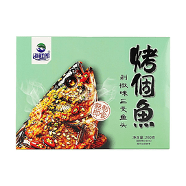 海鲜郎 剁椒味三文鱼头 260g【熟制即食固形物≥85%】