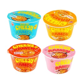 치즈라멘 【실속형 선물팩*4개】【체다치즈+매콤한 맛+매콤한 칠리&체다치즈 맛+체다&마스카포네치즈 맛】