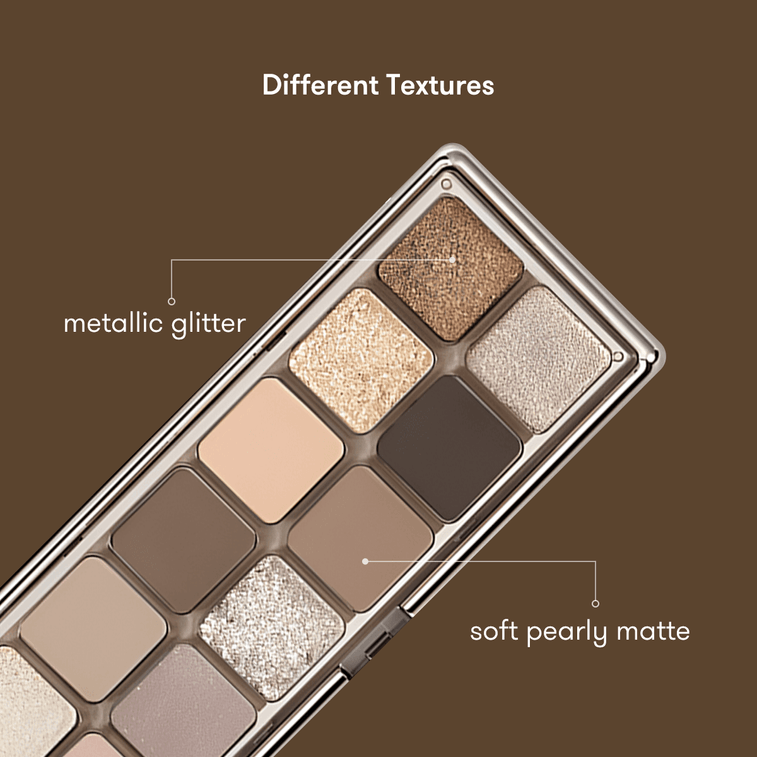 12가지 컬러 매트 & 쉬머 아이섀도우 팔레트 - #Raw Neutrals 0.32oz 3