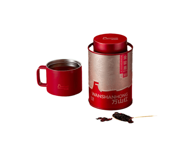 中国直送】万山紅 宜山高級金君眉紅茶 100g/缶、本格品質、武夷山産 - Yami