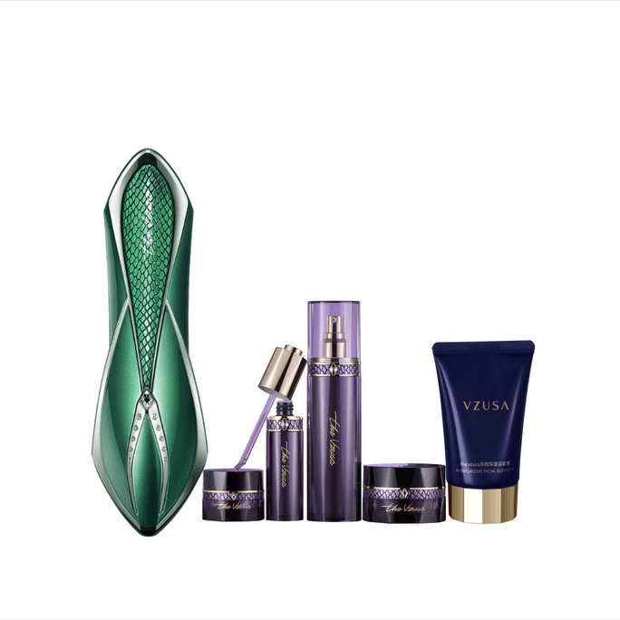 【日本直邮】 美杜莎 【美容仪界的爱马仕】美容仪器 脸部按摩微电流导出导入仪 黛青色