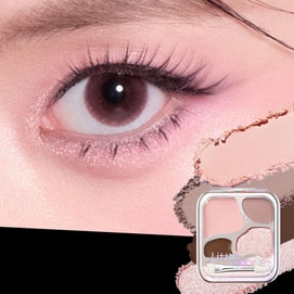 Idol 4-in-1 Eye Palette, Under-Eye Brightening, Shimmer Eyeliner & Multi-Use Design, #02 Romantic Nude Pink