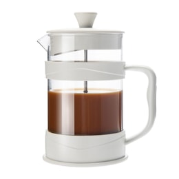 일류 프렌치 프레스 프렌치 유리 콜드 브루 포트 커피 포트는 콜드 브루 차와 커피 밀봉 콜드 주전자 800ML 흰색에 사용할 수 있습니다.