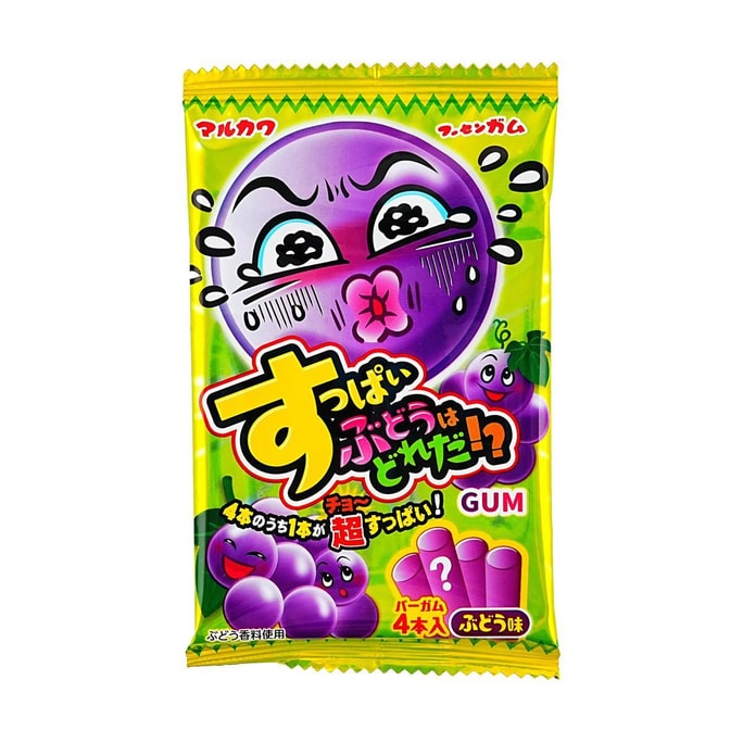 수파이 사워 포도맛 츄잉껌 캔디 0.35온스