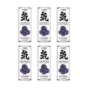 Grape Delight Soda Sparkling Water, 0 White Sugar and 0 Calorie Bubbly Water【Value Pack】
