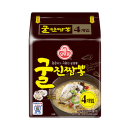 Ottogi Oyster Jin Jjamppong Noodle Soup 130g x 4p