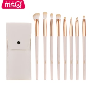Makeup Brush 8 Pcs White Rose Set