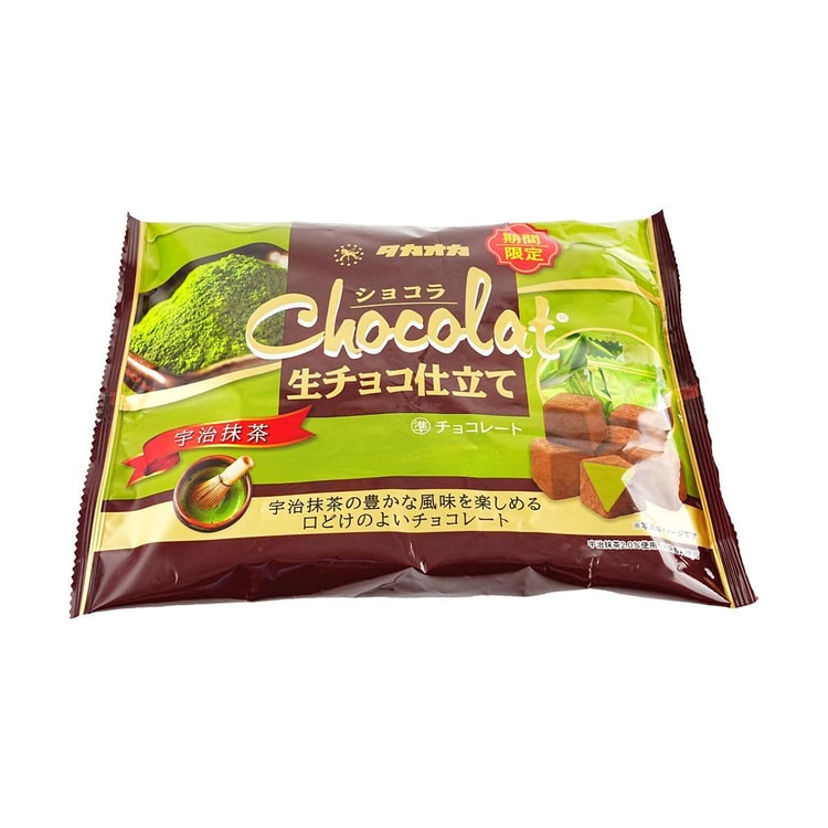 Takaokaya チョコレート 生チョコ 宇治抹茶味 4.4オンス【季節限定品