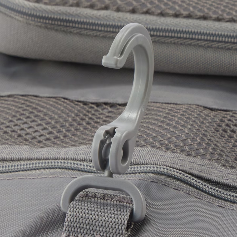 【Expédition directe du Japon】 Japon MUJI Fibre de polyester Trousse de toilette de voyage pliable et suspendable, sac de rangement portable imperméable, trousse de maquillage, gris, 1 pièce