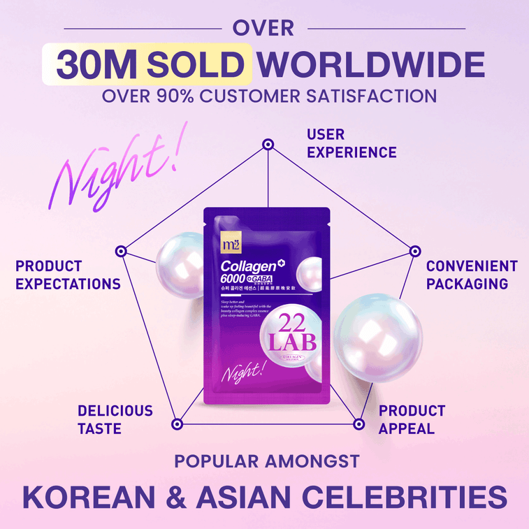Super Collagen+6000+GABA Night Drink 50ml x 8pouches Taiwan’s No.1 Best-Selling Beauty Collagen 8