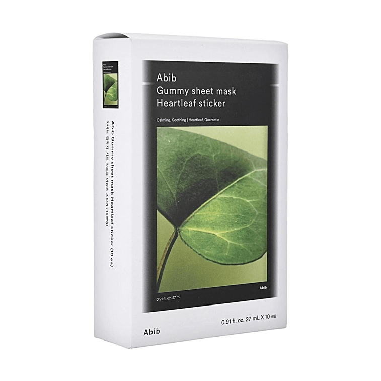 Masque Tissu Gummy, Autocollant Feuille de Cœur, 10 Feuilles - Apaisant & Soin du sébum 4