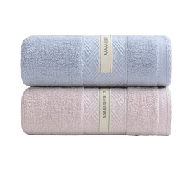 Jelia Cotton Antibacterial Thickened Towel Blue + Powder 88g*2 Pack