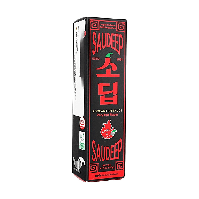 韩国SAUDEEP 韩式辣酱 超辣 120g 【Level 3特辣】【含植物胶原蛋白与后生元】