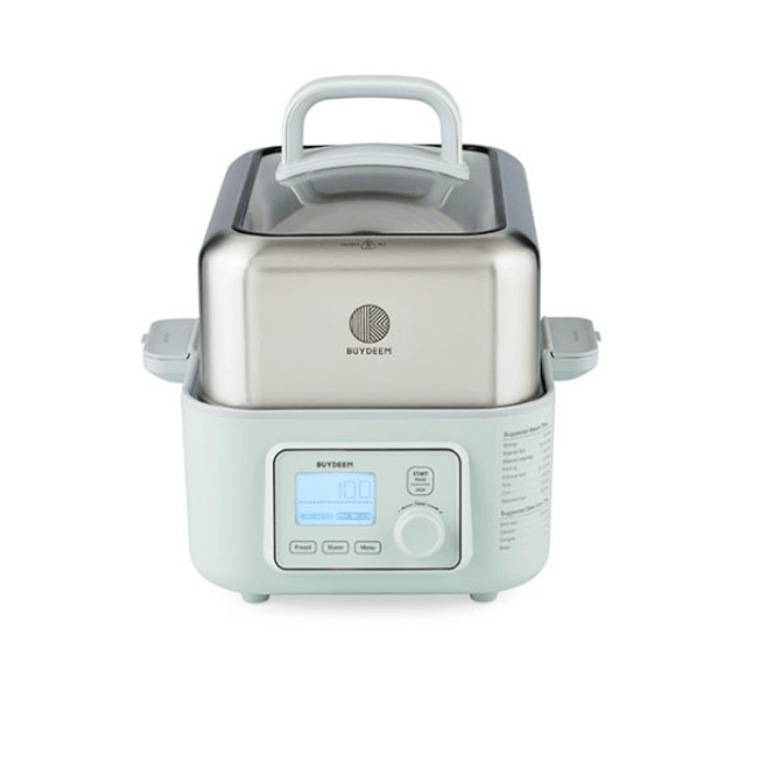 BUYDEEM北鼎 家用多功能隔水蒸燉鍋電蒸籠 智慧預約保溫 急速上汽 5L G563 #淺杉綠 聖誕新年情人節父親節母親節禮物 14